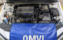 Подкапотное пространство с метановым ГБО OMVL